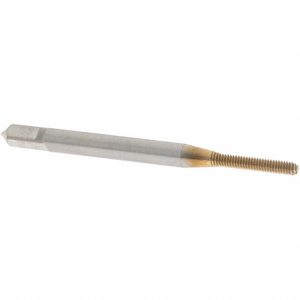 OSG Thread Forming Tap: M2x0.4 Metric Coarse, 4H Class of Fit, Bottoming Chamfer, Cobalt, TiN Finish 1410100405