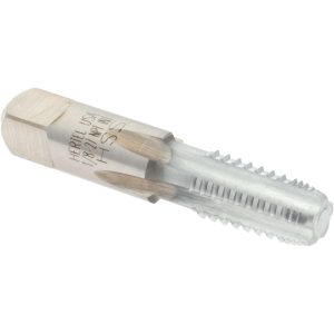 HERTEL 1/8-27 NPT, 5 Flutes, Chrome Plated, High Speed Steel, Interrupted Thread Pipe Tap R127097K-S