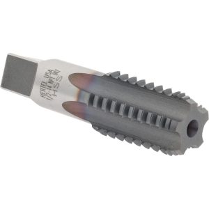 HERTEL 1/2-14 NPT, 5 Flutes, TiCN Coated, High Speed Steel, Interrupted Thread Pipe Tap R127607C-S