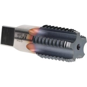 HERTEL 1 - 11-1/2 NPT, 5 Flutes, TiCN Coated, High Speed Steel, Interrupted Thread Pipe Tap R127826C-S