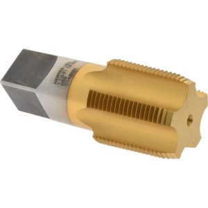 HERTEL Standard Pipe Tap: 1-1/4 - 11-1/2, NPT, 5 Flutes, High Speed Steel, TiN Finish R127875T-S