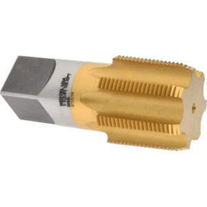HERTEL Standard Pipe Tap: 1-1/2 - 11-1/2, NPT, 7 Flutes, High Speed Steel, TiN Finish R127930T-S