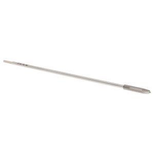 HERTEL Extension Tap: 4-40, 2 Flutes, H2, Bright/Uncoated, High Speed Steel, Spiral Point G837608