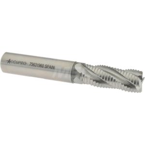 ACCUPRO Corner Chamfer End Mill: 0.5" Dia, 1.25" LOC, 4 Flute, Powdered Metal 33059