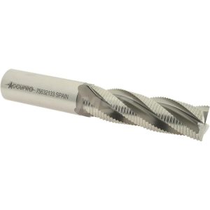ACCUPRO Corner Chamfer End Mill: 0.75" Dia, 2" LOC, 4 Flute, Powdered Metal 35376