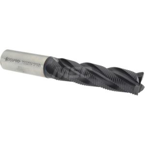 ACCUPRO Corner Chamfer End Mill: 0.75" Dia, 3" LOC, 4 Flute, Powdered Metal 35409
