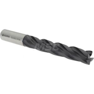 ACCUPRO Corner Chamfer End Mill: 0.75" Dia, 4.125" LOC, 4 Flute, Powdered Metal 35410