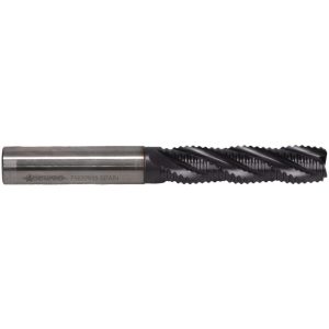 ACCUPRO Roughing End Mill: 1/2" Dia, 4 Flute, Coarse Pitch, Single End, Powdered Metal 35344