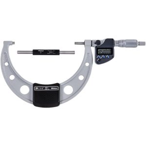 MITUTOYO Electronic Outside Micrometer: 6" Max, Solid Carbide Face, IP65 293-351-32