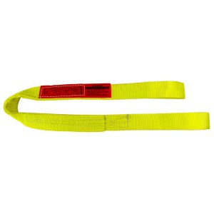 LIFT-ALL Flat Eye & Eye, Type 3 Web Sling: 3' Long, 1" Wide, 3200 lb Vertical Capacity, Nylon EE2801NFX3
