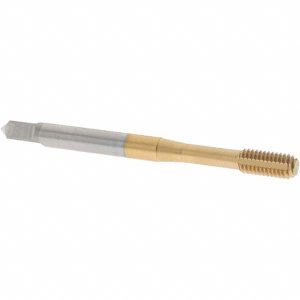 OSG Thread Forming Tap: M5x0.8 Metric Coarse, 6H Class of Fit, Bottoming Chamfer, Cobalt, TiN Finish 1410103105