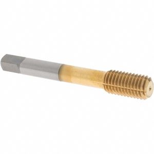 OSG Thread Forming Tap: M12x1.75 Metric Coarse, 4H Class of Fit, Bottoming Chamfer, Cobalt, TiN Finish 1410105405