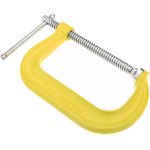 GIBRALTAR C-Clamp: 6" Max Opening, 3-1/4" Throat Depth, Forged Steel CM00397-1-YEL