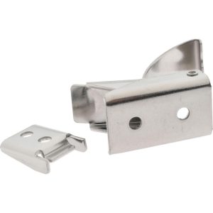 SOUTHCO INC Draw Door Latch: 3.3" OAL, 7/8" OAW, 0.562" OAH, Stainless Steel, Passivate Finish 97-50-121-12-2