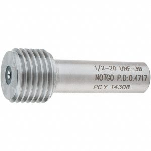 SPI Plug Thread Gage: 1/2-20 Thread, 3B Class, Single End, No Go 34-291-5