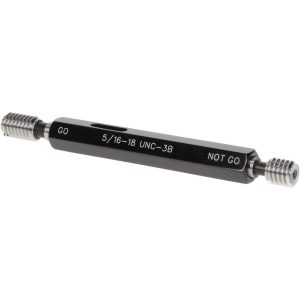 SPI Plug Thread Gage: 5/16-18 Thread, 3B Class, Double End, Go & No Go 34-382-2