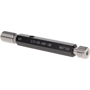 SPI Plug Thread Gage: 1/2-20 Thread, 3B Class, Double End, Go & No Go 34-402-8