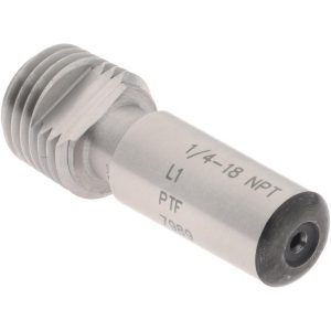 SPI Pipe Thread Plug Gage: Tapered, 1/4-18, Class L-1, Single End 34-435-8