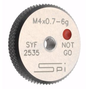 SPI Threaded Ring Gage: M4 x 0.70 Thread, Metric, Class 6G, No Go 34-470-5