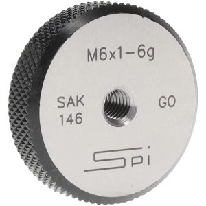 SPI Threaded Ring Gage: M6 x 1.00 Thread, Metric, Class 6G, Go 34-475-4
