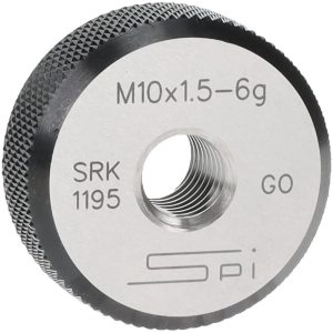 SPI Threaded Ring Gage: M10 x 1.50 Thread, Metric, Class 6G, Go 34-485-3