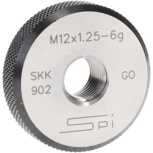SPI Threaded Ring Gage: M12 x 1.25 Thread, Metric, Class 6G, Go 34-487-9