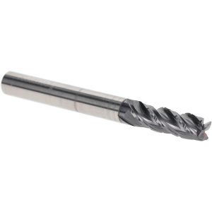 ACCUPRO Roughing End Mill: 1/4" Dia, 4 Flute, Single End, Solid Carbide, Chipbreaker 95168348