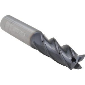 ACCUPRO Roughing End Mill: 1/2" Dia, 4 Flute, Single End, Solid Carbide, Chipbreaker 95168409