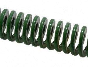 DAYTON LAMINA Die Spring: 3/4" Hole Dia, 3/8" Rod Dia, 4" Free Length, Green 9-1216-11