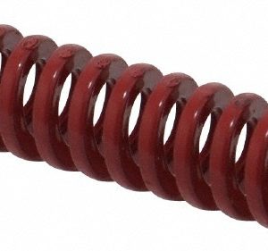 DAYTON LAMINA Die Spring: 3/8" Hole Dia, 3/16" Rod Dia, 1-1/2" Free Length, Red 9-0606-26