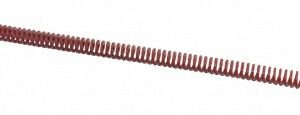 DAYTON LAMINA Die Spring: 3/8" Hole Dia, 3/16" Rod Dia, 12" Free Length, Red 9-0648-26