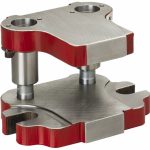 ANCHOR DANLY 4" Guide Post Length, 1" Die Holder Thickness, 5" Radius, Back Post Steel Die Set 0303-C1-0