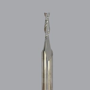 ONSRUD Spiral Router Bit: 0.125" Dia, 0.5" LOC, 1/4" Shank Dia, Upcut 52-240