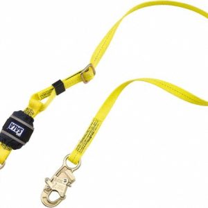 DBI-SALA 6' Long, 310 Lb Capacity, 1 Leg Locking Snap Hook Harness Shock Absorbing Lanyard 7012817259