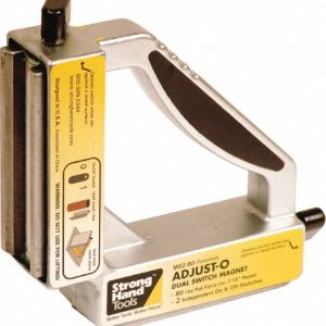 STRONG HAND TOOLS 6" Wide x 1-1/2" Deep x 6" High Magnetic Welding & Fabrication Square MS2-80