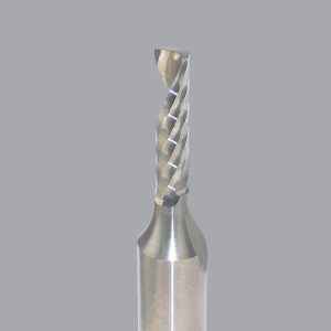 ONSRUD Spiral Router Bit: 0.125" Dia, 0.5" LOC, 1/4" Shank Dia, Upcut 63-515
