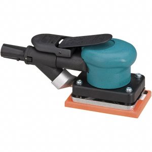 DYNABRADE Air Orbital Sander: Rectangular, 3 x 4-1/4" Pad, 10,000 OPM 58501