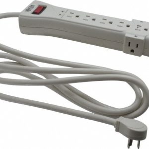TRIPP-LITE 7 Outlets, 120 Volts, 15 Amps, 7' Cord, Power Outlet Strip SUPER-7