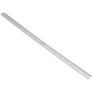 SPI Steel Rule: 18" OAL, Decimal & Metric Graduation, Flexible, 3/4" OAW 14-686-0