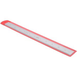 SPI Steel Rule: 12" OAL, Decimal & Metric Graduation, Rigid, 1" OAW 14-456-8