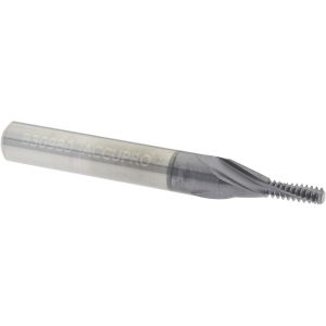 ACCUPRO Helical Flute Thread Mill: #8-32, Internal, 3 Flute, 0.2500" Shank Dia, Solid Carbide 930-00832