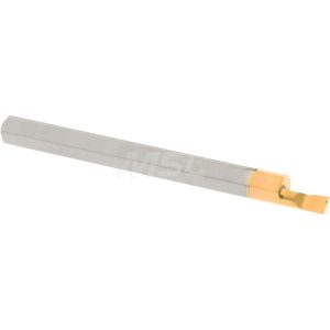ACCUPRO Boring Bar: 0.0800" Min Bore, 0.1500" Max Depth, Right Hand, 1/8" Shank Dia, Micrograin Solid Carbide ACC-BB080150G