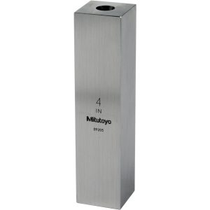 MITUTOYO Square Steel Gage Block: 4", Grade 0 614204-531