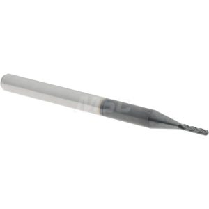 ACCUPRO Ball End Mill: 0.0394" Dia, 0.1575" LOC, 4 Flute, Solid Carbide 76489657