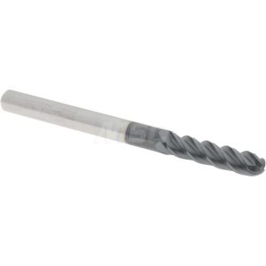 ACCUPRO Ball End Mill: 0.1181" Dia, 0.4724" LOC, 4 Flute, Solid Carbide 76489699