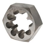 VALUE COLLECTION Hex Rethreading Die: 1-1/2-16, 1" Thick, Right Hand, Carbon Steel 365-1325