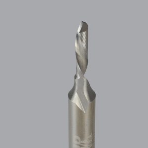ONSRUD Spiral Router Bit: 0.125" Dia, 0.5" LOC, 1/4" Shank Dia, Downcut 62-610