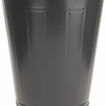 VALUE COLLECTION Trash Can: 46 qt, Round, Gray 1303-3