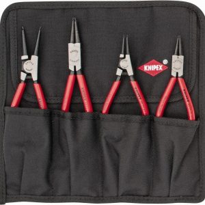 KNIPEX 4 Piece, 1/2 to 2-1/2" Bore, 3/8 to 2-1/2" Shaft, Internal/External Retaining Ring Pliers Set 9K 00 19 51 US