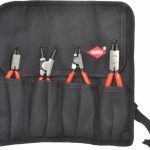 KNIPEX 4 Piece, 5/16 to 2-1/2" Bore, 1/8 to 2-1/2" Shaft, Internal/External Retaining Ring Pliers Set 9K 00 19 54 US